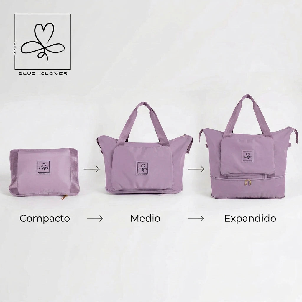 Bolso-BlueClover-Viaje-Purpura-Plegado