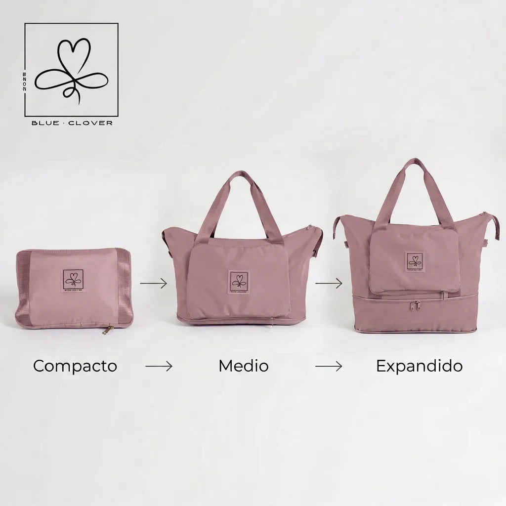 Bolso-BlueClover-Viaje-Rosa-Plegado
