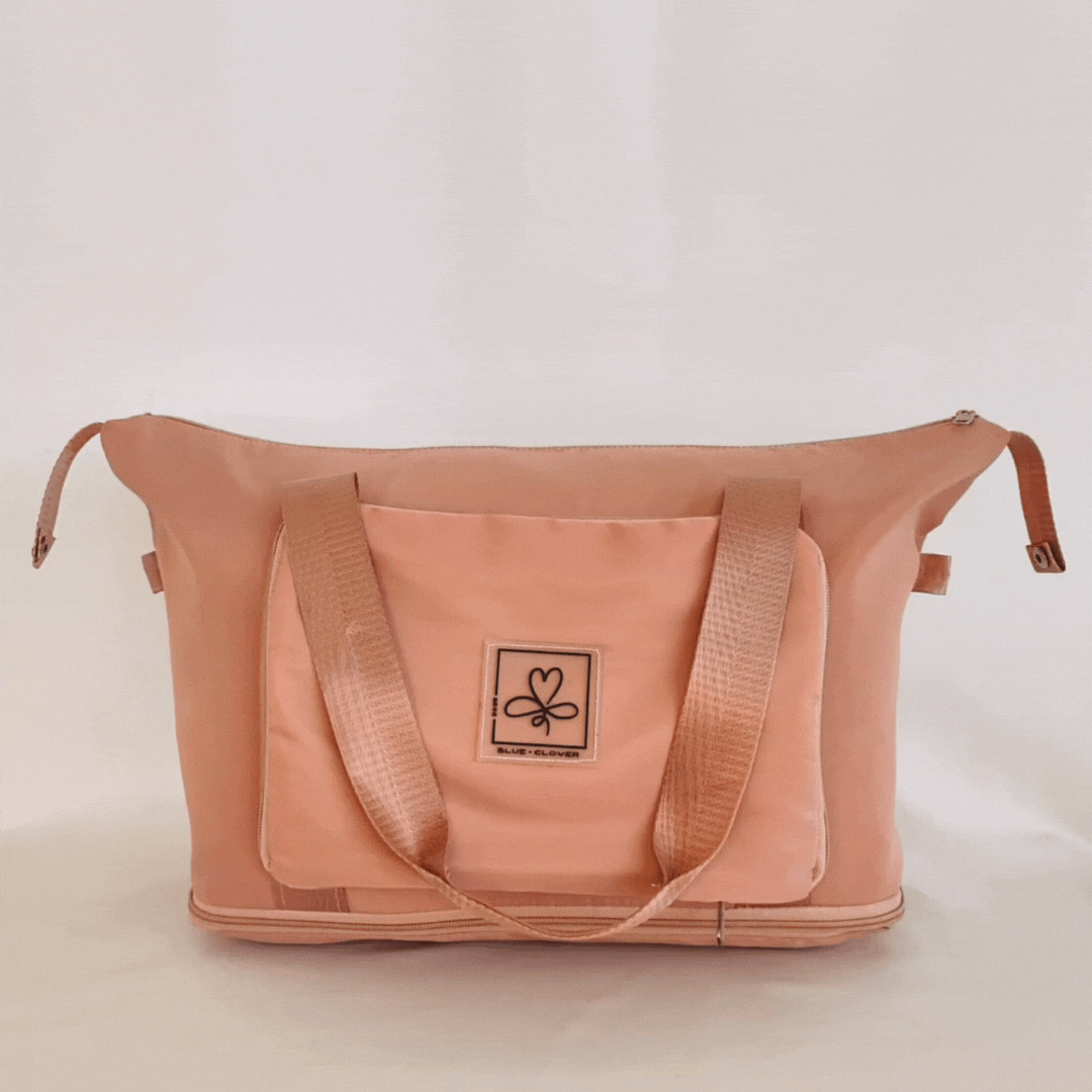Bolsa Viaje Blueclover desplegándose