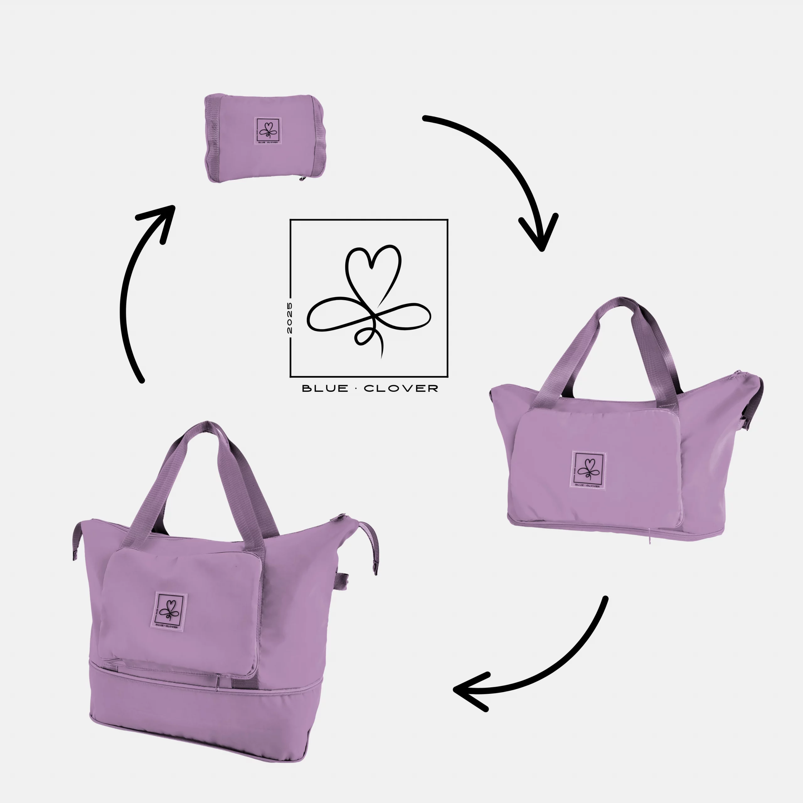 Bolso FlexiBag Desplegandose Purpura